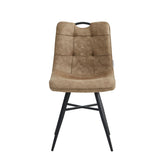 Bloq Dining Chair - Sand Microfiber